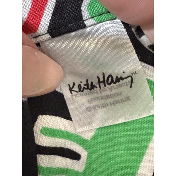 KEITH HARING Short SleevE Button Down Shirt Small EUC - Picture 5 of 5